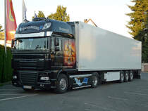 DAF XF  Kronvasall  mit K�hlauflieger der Spedition Transmess verbringt das Wochenende in N�rnberg, 22.07.2012