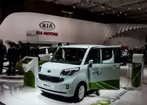 KIA Elektrowagen, ausgestellt in Paris (Automesse 2012).