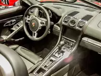 Interieur des neuen Porsche Boxster. (Pariser Automesse, am 11.10.2012)