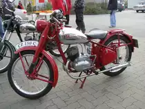 Motorrad ČZ 150 C aus dem ehem. Landkreis Bad Doberan (DBR), Baujahr 1952, Broderstorf [27.10.2012]