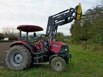 Case JX60, mit hydraulischem Frontheber, Okt.2012