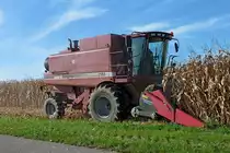Case 2166, M�hdrescher bei der Maisernte, Okt.2012