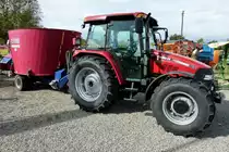 Allradschlepper Case JXU85 mit Silowagen, Okt.2012