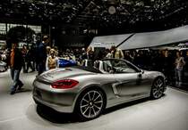 Porsche Boxster, ausgestellt in Paris (Automesse zwischen 30.09.2012-14.10.2012, Aufnahmedatum: 11.10.2012)