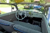 Opel Olympia 50 Cabriolet, Baujahr 1950, Blick in den Innenraum, Oldtimertreffen K�rnbach, Aug.2012 