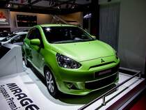 Mitsubishi Mirage (ab Verkaufsstart 2013: Mitsubishi Space Star in Europa), Europäische Premiere auf dem Pariser Autosalon zwischen 30.09.2012 und 14.10.2012 (Aufnahmedatum: 11.10.2012)
