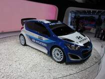 Mit diesem i20 plant Hyundai das Wiederkommen ins WRC. (Automesse Paris 11.10.2012)