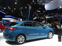 Ein Hyundai i30 wurde auch auf dem Pariser Automesse Ausgestellt. (11.10.2012)