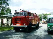 Ein IFA W50 Feuerwehr 2005 im Eisenbahnmuseum Schwarzenberg.