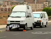 Waschtag, VW Bus T4, Playa Paraiso, Teneriffa, 13.05.2011