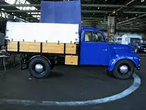 Pritschenwagen (Plane) Framo 901/.. aus dem ehem. Landkreis Ludwigslust (LWL) gesehen beim 6. Oldtimertreffen im ex. KIW  Vorw�rts  in Schwerin [07.10.2012]