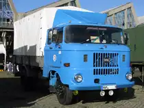 Pritschenwagen mit Plane IFA W 50 aus dem Landkreis Nordwestmecklenburg (NWM) gesehen beim 6. Oldtimertreffen im ex. KIW  Vorw�rts  in Schwerin [07.10.2012]