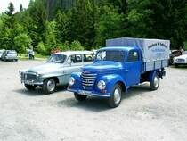 Ein Framo und ein Skoda Oktavia 2006 beim Oltimertreffen 2006 in Scheibenberg.