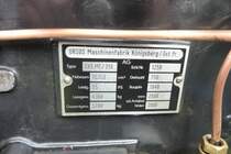 Firmenschild am Ursus C45 mit sehr interessanten Angaben von 1948! gesehen beim Schleppertreffen in Hausen i.W., Mai 2012 