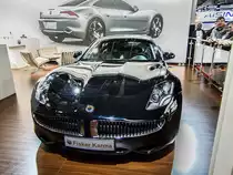 Ein interessantes Auto, leider hatte Fisker nur einen kleinen Platz f�r die zwei ausgestellten Plugin-Hybrid Karmas gemietet. (Automesse Paris 11.10.2012)