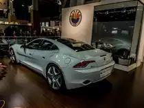 Ein interessantes Auto, leider hatte Fisker nur einen kleinen Platz f�r die zwei ausgestellten Plugin-Hybrid Karmas gemietet. (Automesse Paris 11.10.2012)