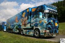 Herpa Showtruck Nummer 9  Die Ozeane  auf dem Sommerfest bei Herpa am 28. Juni 2008.