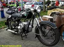 Motorrad MZ BK 350,fotografiert beim 9. Oldtimertreffen am HEROS-Ostprodukte-Discounter, Rostock/Broderstorf [27.10.2012]