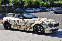 BMW Z4 im Tarnfarbenlock in Remagen - 08.09.2012