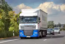 DAF XF BTS der  Rheinland Logistik  bei Euskirchen - 19.09.2012