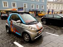 SMART for two; als Werbetrger fr ein Installationsunternehmen; 120922