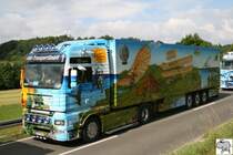 Herpa Showtruck Nummer 6  Die Geschichte der Fliegerei  auf dem Sommerfest bei Herpa am 28. Juni 2008.