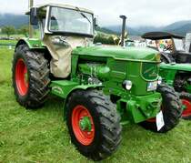 Deutz 8005, Allradschlepper, Baujahr 1966, luftgekhlter 6-Zyl.Reihen-Diesel-Motor mit 5104ccm und 80PS, Traktorentreff Oberwinden, Sept.2012