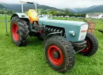 Eicher Wotan IIA, Allradschlepper mit luftgek�hltem 6-Zyl.Diesel-Motor, 5890ccm und 95PS, von 1968-76 wurden 2697 St�ck gebaut, Traktorentreff Oberwinden, Sept.2012