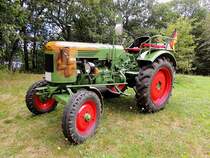 FENDT-Dieselross mit knstlerisch gestalteter Motorhaube; 120826