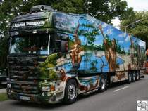 Herpa Showtruck Nummer 1  Die Wiege der Menschheit  auf dem Sommerfest bei Herpa am 28. Juni 2008.
