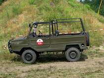 Gelndewagen LUAZ-969 M der ehem. Sowjetarmee -CA- aus dem Landkreis Stendal (SDL) fotografiert beim 11. Perleberger Oldtimer- und Militrfahrzeugtreffen, Flugplatz Perleberg [12.07.2009]