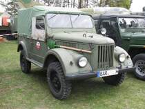 Gelndewagen GAZ 69 der ehem Sojetarmee  CA  aus dem Landkreis Barnim (BAR) fotografiert beim Ostfahrzeug-Treffen Finowfurt [24.04.2010]