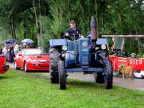 LANZ-BULLDOG Typ3206; 3711ccm; 35PS; Bj.1955; nimmt trotz Regenwetter an der Wadholz-Classic2012 teil; 120715