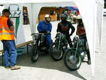 Drei renn RT's im Startzelt. (Scheibenberg 2006)