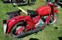 Moto Guzzi Ladola (Lerche), 1-Zyl.4-Takt-Motor mit 235ccm und 11PS, Oldtimertreffen K�rnbach, Aug.2012