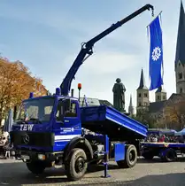 MB 1622 Allrad - Kipper des THW, BN-TH 610 in Bonn - 20.10.2012