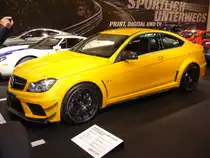 Mercedes Benz C63 AMG Coupe aus der black Series. Der V8-motor mit 6.208 cm� leistet 517 PS. Essen Motor Show am 06.12.2012.