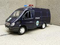 GAZ 2705 Polizeifahrzeug. Masstab 1:43