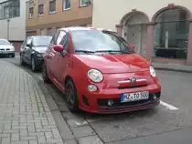 Fiat-Abarth 500, fotografiert am 05.10.2012.