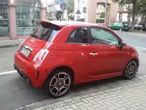 Fiat-Abarth 500, fotografiert am 05.10.2012.