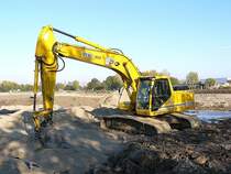 ETEC Bagger fotografiert in Leiden, Niederlande am 23-10-2007.