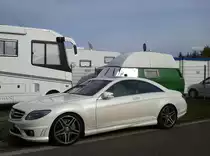 Mercedes-Benz CL, gesehen im Parkplatz des Hockenheimrings, am 13.10.2012