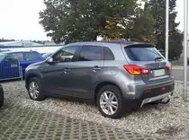 R�ckansicht des Mitsubishi ASX. Aufnahmedatum: 13.10.2012
