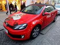 Golf-GTI, mit Beklebung einer bekannten Getr�nkemarke; 120424