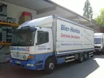 Bier Harlos mit einem MB Atego LKW am 18.06.2007 in Bremerhaven.