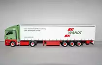 MAN TGX XLX Euro 6 Gardinenplanen-Sattelzug  Wandt  (Herpa)