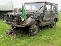 DKW F 91/4 gewhrt anlsslich eines hist. Militrfahrzeugtreffen in sterreich ausreichend an Deckung; 120707