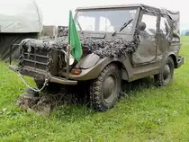 DKW F 91/4 gew�hrt anl�sslich eines hist. Milit�rfahrzeugtreffen in �sterreich ausreichend an Deckung; 120707