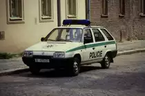 Skoda Streifenwagen Policie
in Kutna Hora 2.7.1992