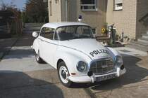 DKW 1000 S wieder her gerichtet als Streifenfahrzeug
wie es einst bei der Autobahnpolizei Mnster eingesetzt
worden ist.
Aufnahme Ort Hasbergenam 2.10.2011